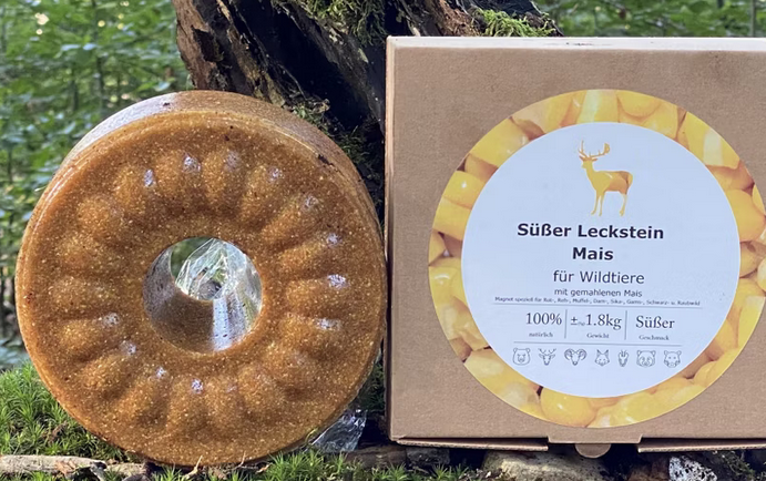 Wildlutscher Leckstein süßer Mais (mit gemahlenen Mais) | bindet und lenkt Wild