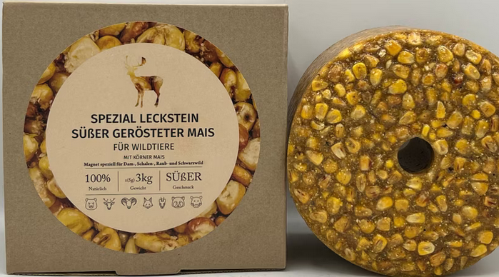 Wildlutscher Spezial Leckstein süßer gerösteter Mais | bindet und lenkt Wild